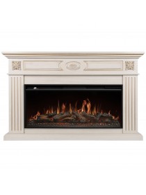 Каминокомплект: Очаг Royal Thermo Aurora RTFP/P-AR40LS, портал Siena 42/40/36, сл. кость с зол. пати