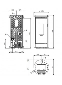 Пеллетный камин Debby Plus Petra Evo