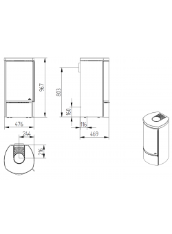Печь-камин Jydepejsen Cozy Classic Low
