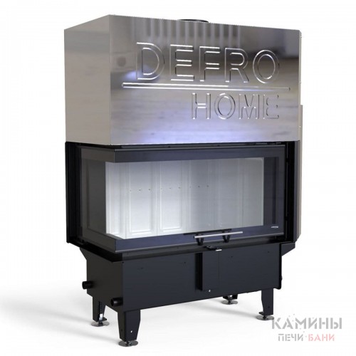 Каминная топка DEFRO HOME RIVA ME BL G угловая с водяным контуром и подъемом стекла вверх Каминная топка DEFRO HOME RIVA ME BL G угловая с водяным контуром и подъемом стекла вверх