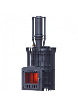 Печь AVANGARD ЗК 40 (П2) Ураган в сетке Тюльпан