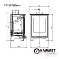 Чугунная печь KAWMET Premium S17 Dekor 4,9 kW Чугунная печь KAWMET Premium S17 Dekor 4,9 kW