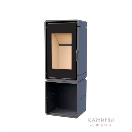 Печь-камин Астов КУБ (ПК 4581) (МЕТ. НА ДРОВНИКЕ)