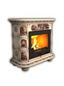 Изразцовый камин Прованс центральный Художественный