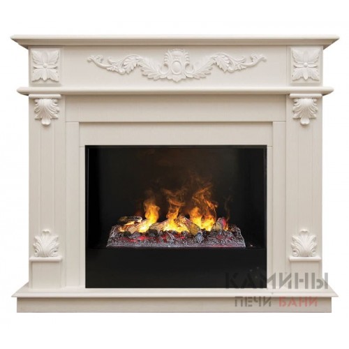 Электрокамин RealFlame Philadelphia 26 WT 3D Cassette 630 + Black вставка Электрокамин RealFlame Philadelphia 26 WT 3D Cassette 630 + Black вставка