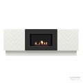 Тумба с биокамином Firelight BFP/P-1400V белая
