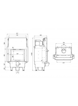 Каминная топка Defro Home Navi SM G