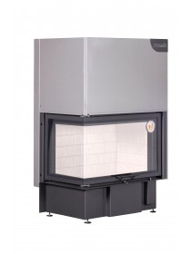 Каминная топка ДЕЛЬТА 800 L два стекла левая принтинг