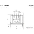 Каминная топка Hoxter HAKA 63/51