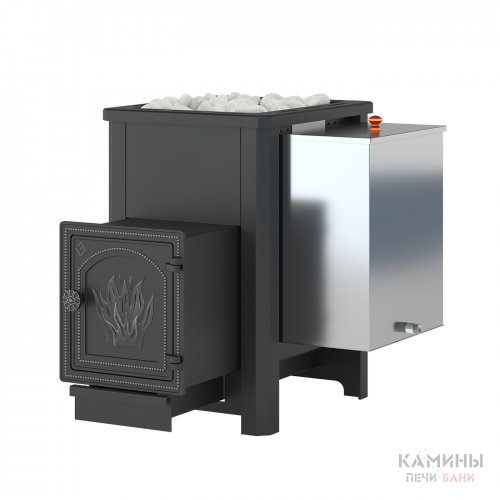 Печь для бани Сенсация АКВА 16 (ДТ-4) из чугуна с баком 30 л
