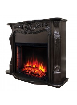 Каминокомплект ELLADA/ЭЛЛАДА Античный дуб с очагом Электроочаг EPSILON/ЭПСИЛОН 33