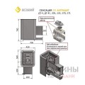 Печь для бани Сенсация 28 Антрацит (ДТ-4) из чугуна Печь для бани Сенсация 28 Антрацит (ДТ-4) из чугуна