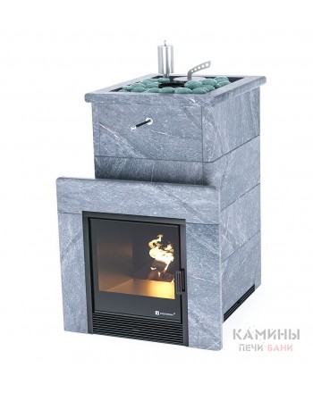 Печь ИзиСтим «СОЧИ» В ПОЛНОЦЕННОМ КОЖУХЕ С ОТКРЫТЫМ ВЕРХОМ