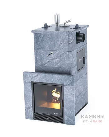 Печь ИзиСтим «ГЕЛЕНДЖИК» М2 В ПОЛНОЦЕННОМ КОЖУХЕ С БОКОВЫМ ПОДКЛЮЧЕНИЕМ