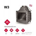 Каминная топка KAWMET W3 PLB трехсторонняя 16,7 kW с дополнительными правым и левым стеклом Каминная топка KAWMET W3 PLB трехсторонняя 16,7 kW с дополнительными правым и левым стеклом