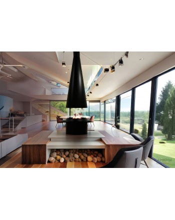 Островной камин AVES 23 Капри