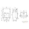 Каминная топка Defro Home Navi SM G с водяным контуром и подъемом стекла вверх Каминная топка Defro Home Navi SM G с водяным контуром и подъемом стекла вверх