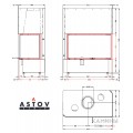 Каминная топка АСТОВ П2С 10057 L/P Каминная топка АСТОВ П2С 10057 L/P
