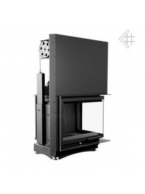 Каминная топка Kratki Amelia/P/BS/G (угловое стекло справа, гильотина)