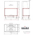 Каминная топка АСТОВ П3С 10057 Каминная топка АСТОВ П3С 10057