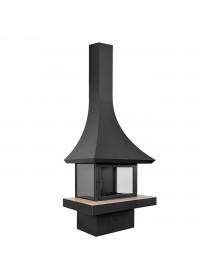 Пристенный открытый камин LOFT - 10/2