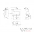 Каминная топка Kratki Lucy/14/L/BS