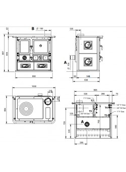Печь камин La Nordica Termorosa DSA 4.0