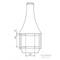 Подвесной камин LOFT - 11/1 на дровах Подвесной камин LOFT - 11/1 на дровах