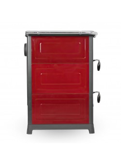 Печь-камин MBS OLYMP PLUS красная