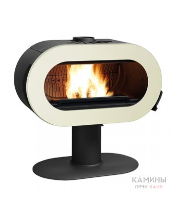 Чугунная печь Invicta Fifty эмаль бежевая прямая нога