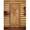 Дверь Doorwood Престиж Фотопечать для бани сатин 8 мм