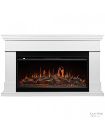 Каминокомплект: Очаг Royal Thermo Aurora RTFP/P-AR40LS, портал California 42/40/36, белый