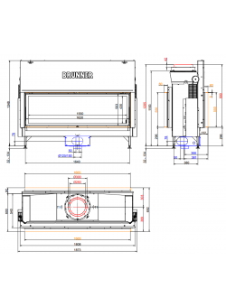Топка-камин Brunner BKH 5.0 Tunnel 50-162 ST-KT