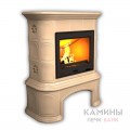 Изразцовый камин Прованс КимрПечь пристенный однотонный А с дровником Изразцовый камин Прованс КимрПечь пристенный однотонный А с дровником