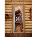 Дверь Doorwood Престиж Фотопечать для бани сатин 8 мм