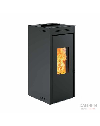 Печь-камин Invicta Teramo 17 Pellet Stove Черная (с водяным контуром)