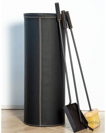 Ведро с аксессуарами в экокоже Bern