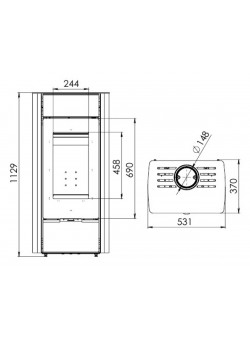 Печь-камин Мета-Бел Нарочь 