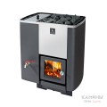 Дровяная печь для бани KASTOR KARHU 40 VV с баком слева Дровяная печь для бани KASTOR KARHU 40 VV с баком слева