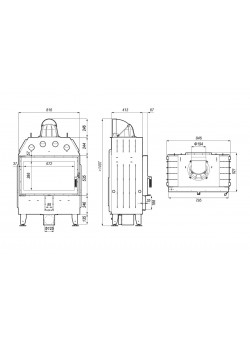 Каминная топка DEFRO HOME INTRA ME