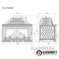 Каминная топка KAWMET W15 STANDARD 12 кВт