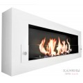 Биокамин Orion 1200 с белой рамкой со стеклом (ZeFire) Биокамин Orion 1200 с белой рамкой со стеклом (ZeFire)