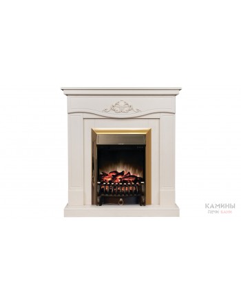 Электрокамин JUNONA WT с очагом Fobos Lux BL RC