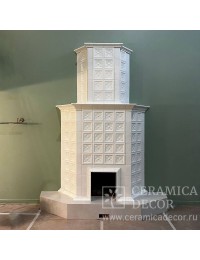 Облицовка камина с подиумом в коллекции Аврора.
