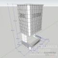 Изразцовый камин "Луна" с П-образной топкой Изразцовый камин "Луна" с П-образной топкой