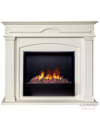 Электрокамин RealFlame Mirra 26 WT 3D Cassette 630 + Black вставка