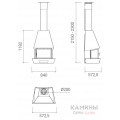 Подвесной настенный камин Traforart Rac