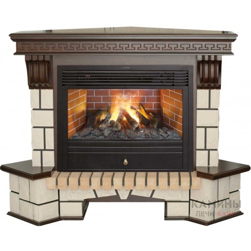Электрокамин RealFlame Stone New Corner (угловой) 26 AO с Novara 26 3D Электрокамин RealFlame Stone New Corner (угловой) 26 AO с Novara 26 3D