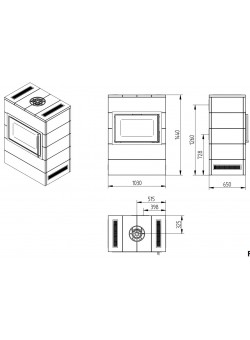Каминная топка Jydepejsen Sigma Titan 2