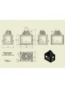 Каминная топка Kratki Zuzia/LPT